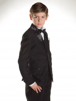 Young gentleman looking daper in a tux
