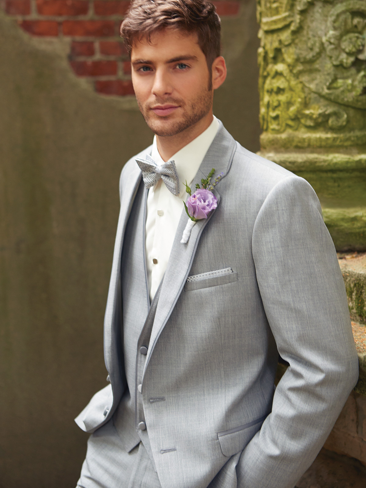 Light grey tuxedo