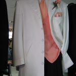 Cannes White 5 button tuxedo rental coat