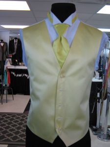 Buttercup Vest for weddings and prom and quince