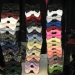 colorful display of out tuxedo bow ties