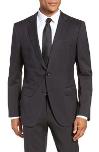 Boss Genius Trim Fit Solid Wool Suit